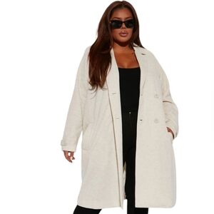 Fashion Nova All Business Baby Coat - Taupe Fall Peacoat Oversize Coat